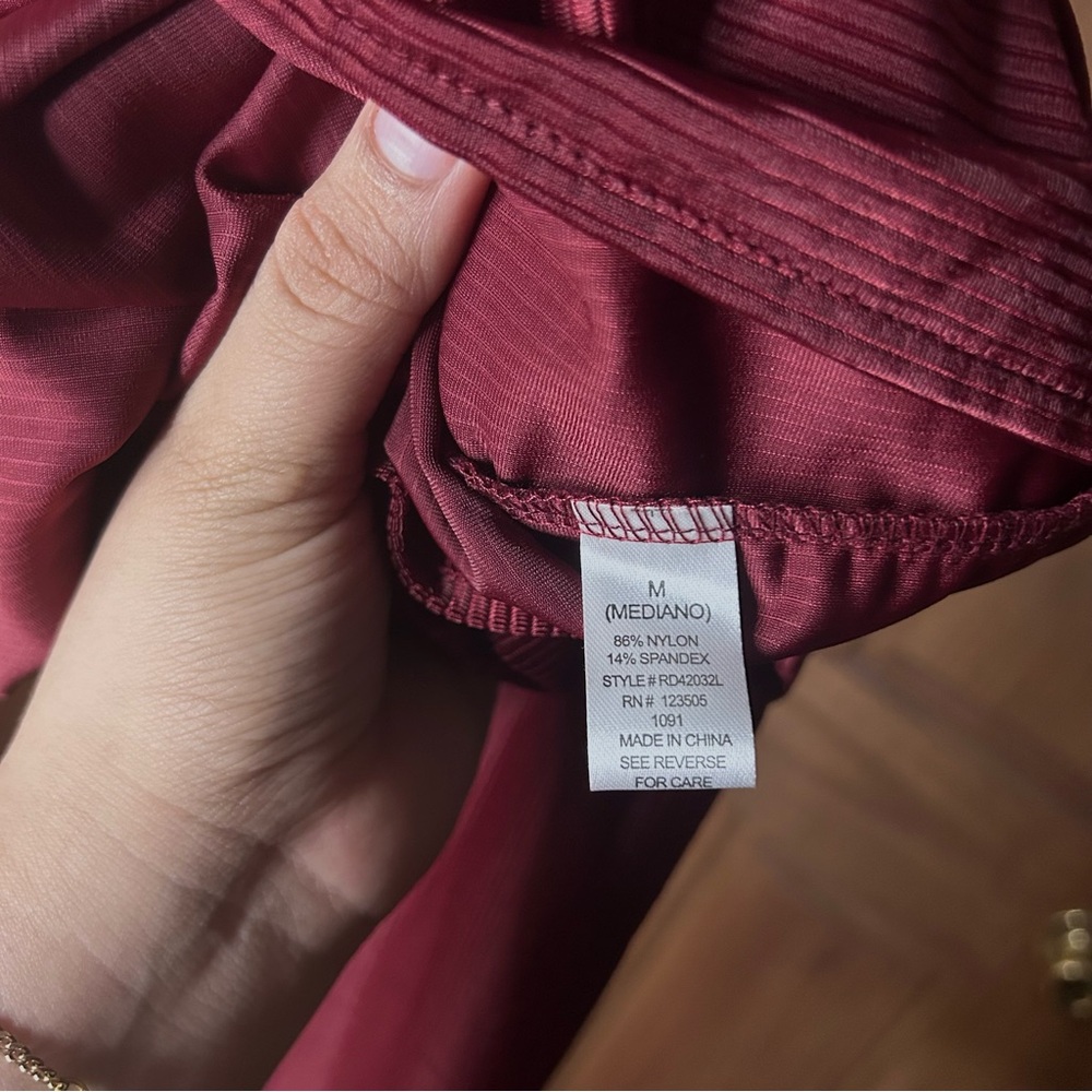 Fashion Nova Red Long Sleeve Burgundy Dress - Picture 4 of 5